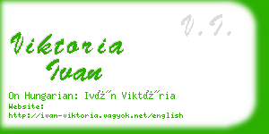 viktoria ivan business card